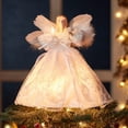 thumbnail image 2 of Decoración para árbol de Navidad, diseño de Kurt Adler, ángel blanco, 23 cm, 10 luces, 2 of 2