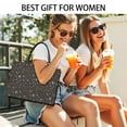 thumbnail image 5 of Large Capacity Tote Bag,Brown Star Moon Constellation Pattern Handbag Fashion Luxury Tote Bag,15.7"x13"x 5.1" Inches,Laptop Compatible, 5 of 6