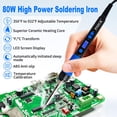 thumbnail image 4 of Kit de soldador PNECK 80 W LCD de temperatura ajustable 12 en 1, 4 of 7
