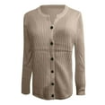thumbnail image 4 of Wutalume Cardigan Sweaters for Women Soft Lightweight Loungewear Breathable Loose Fit Long Sleeve Travel Top, Open Front Layer for Comfort,Camel M, 4 of 5