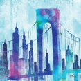 thumbnail image 2 of Brent, Paul 15x15 Black Ornate Wood Framed with Double Matting Museum Art Print Titled - Manhattan II, 2 of 4