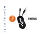 thumbnail image 3 of Cable De Carga Rápida Control Expert V8 A USB 2 Metros Negro, 3 of 10