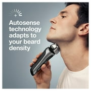 Braun Series 8 8457CC Electric Shaver for Men with Beard Trimmer, Cleaning & Charging Center, Sliver