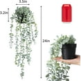 thumbnail image 2 of 3pcs Hanging Fake Plants, Artificial Hanging Plants Fake Potted Eucalyptus for Wall Room Home Patio Indoor Outdoor Decor, 2 of 5