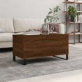 thumbnail image 1 of vidaXL Coffee Table Brown Oak 90x44.5x45 cm Engineered Wood, 1 of 5