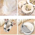 thumbnail image 5 of Máquina para hacer empanadas grande, sello para empanadas de 6 pulgadas con círculo cortador de masa de 7,5 cm, prensa para empanadas de acero inoxidable, herramientas de repostería, pastel de bo, 5 of 5