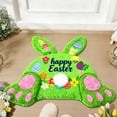 thumbnail image 3 of Carpet for Living Spaces Easter Bunny Welcome Mat Velvet Non Durable Absorbent Rug with Unique Bunny Shape 90cm Crafted for and Home Use, 3 of 6