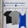 thumbnail image 4 of SereneLife 30 Pack Plastic Hangers, Non-Slip, Space-Saving Closet Organizers, Durable and Strong for Shirts, Sweaters, Hoodies, Kids Clothes & Dresses, Ultra-Thin, Lightweight, 4 of 7