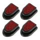 thumbnail image 1 of Ganchos de almacenamiento universales para automóviles Unique Bargains 4 Pcs para bolsos y paraguas Rojo 1.18"x0.83", 1 of 7
