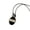 Silver, variant on Elegant Wine Flask Shape Drops Necklace Texture Pendant Jewelry Suitable for Casual Outfits or Special Occasions