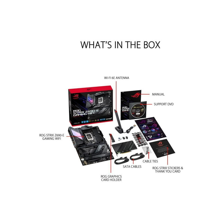 ASUS ROG Strix Z690-E, Intel 12th&13th Gen, ATX, PCIe 5.0 ASUS ROG Strix Z690-E, Intel 12th&13th Gen, ATX, PCIe 5.0