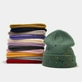 thumbnail image 5 of ZSQDM Hat Warm Chunky Cable Knit Polka Dots Hats Soft Stretch Thick Cute Knitted Cap for Cold Weather Letter Hats beanie New Era Hats berets Key Caps, 5 of 5