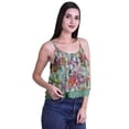 thumbnail image 2 of Moomaya Printed Womens Spaghetti Strap Crop Top Cami Summer Tops, 2 of 6