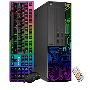 Gaming PC with RGB Lights - Dell OptiPlex Computer Desktop |i7 4th Gen Processor 3.40 GHz |NVIDIA GeForce GT 1030 2GB |32GB RAM 1TB SSD |Win 10 Pro WIFI |KB Mouse Combo HDMI - Refurb