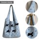 thumbnail image 4 of Bolso Punto Bolso Con Lazo Tridimensional Bolso Tejido Bolso Hombro Gran Capacidad (azul Claro) Azul, 4 of 9