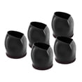 thumbnail image 4 of 5 Pcs Bouchon de Roue de Chaise en Caoutchouc Antidérapant Couvre-Pied de Meuble Embouts de Pied de Chaise Capuchon, 4 of 9