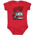 thumbnail image 3 of Inktastic Little Brother Fire Truck Boys Baby Bodysuit, 3 of 5