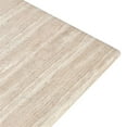 thumbnail image 6 of Pemberly Row 87" Travertine Beige Stripped Stone Outdoor Dining Table, 6 of 7