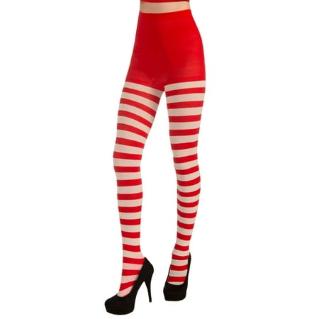 Adult Christmas Striped Tights
