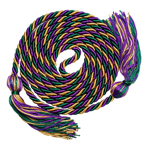 Honors Graduation Academic Honor Cord (Purple/Green/Old Gold)