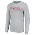 thumbnail image 2 of Men's Starter Heather Gray Washington Commanders Tailsweep Long Sleeve T-Shirt, 2 of 3