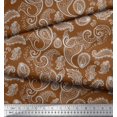 thumbnail image 3 of Soimoi Georgette Viscose Fabric Paisley Block Print Fabric by The Yard 42 Inch Wide, 3 of 3