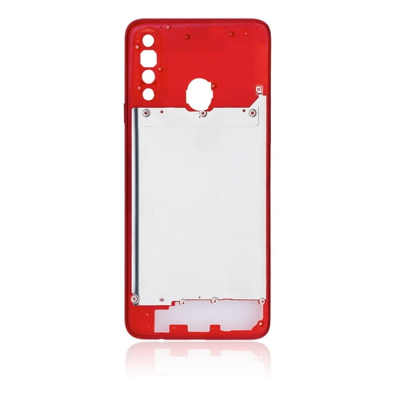 Replacement Mid-Frame Housing Compatible For Samsung Galaxy A20S (Red)