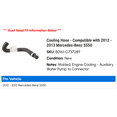 thumbnail image 2 of Cooling Hose - Compatible with 2012 - 2013 Mercedes-Benz S550, 2 of 2