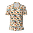 thumbnail image 2 of Daiia Falling Pumpkins On Car Pattern Men’s Polo Shirts,Solid Deck Shirt,Classic Fit, Breathable Cotton Polo for Casual and Sport Wear-XX-Large, 2 of 7