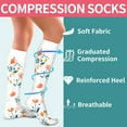 thumbnail image 5 of 6Pairs Compression Socks for Women and Men - Best for Circulation, Running, Athletic, Recover, Nurse, Travel, 5 of 7