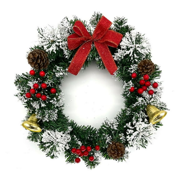 Widget,Door 16-inch Winter Wreath Door Berries Wall Decorations Door Window Bell Berries Wall Door Wreaths Decorations Ornament Decor Door Decorations Ornament 16 Inches Winter Mizuh 40cm