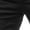 Black, variant on Casual Pants for Men 2025 Solid Color Mid Waist Slim Fit Full Length Cotton Pants with Pockets Trousers