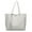 Grey, variant on Portable Faux Leather Women's Fashion Large Capacity Tote Shoulder Bag Handbag