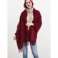 thumbnail image 4 of Bufanda de viaje Novawo Thick Pashmina de lana para mujer, 4 of 6