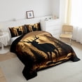 thumbnail image 3 of Castle Fairy Teens Female Men Animal Bear Twin Comforter Sets,Jungle Wildlife Bedding Set, 3 of 8
