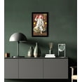 thumbnail image 5 of IBA Indianbeautifulart Elegant And Religious God Photo Frame Sai Baba In Sitting On Stone Poster With Frame Black Wall Frame DeityPhotoFrame Wall DecorFor Home/ Office/ Temple, 5 of 7