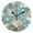 Black, variant on Pearls and Clams Round Wall Clock Silent Analog Battery Operated Gold Pointer Home Decor 9.84" Diameter