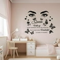 thumbnail image 5 of Inspirational Quote Wall Stickers Queen Rose Wall Art Stickers Nursery Wall Stickers Beauty Butterfly Wall Decals DIY Vinyl Art for Bedroom Classroom s Room Playroom Wall Decoration, 5 of 7