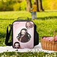 thumbnail image 6 of Kamado Nezuko Lunch Tote Bag Reusable Bento Bag Lunch Box Insulated Cooler Bag Adjustable Shoulder Bag, 6 of 8