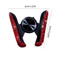 thumbnail image 4 of Car Cell Phone Holder Women Inside Vehicle-mounted Bling Rhinestones Air Vent Clip Stand Smartphone Support Interior Pink, 4 of 8