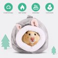 thumbnail image 3 of Balacoo Hamster Cotton Nest Erizo Cómoda cama para dormir Invierno Cálido nido para mascotas Saco de dormir Suministros para mascotas (gris claro), 3 of 7
