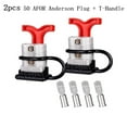 thumbnail image 7 of 2Pcs 50A Battery Quick Connect Disconnect 6-12 Wire Plug Connector For Anderson Style Plug T Handle Dust Cap Cover Solar, 7 of 7