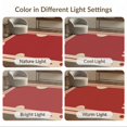 thumbnail image 7 of ODIKA 3'x5' Washable Throw Rug Red Beige Geometric Elegance with Accents Classic Symmetrical Design, Art for Entryway, Kitchen, Mudroom, Stain Resistant, Low Profile, Non-Slip, 7 of 7