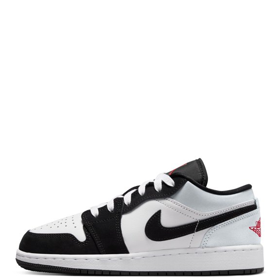 Big Kid's Jordan 1 Low SE White/Fire Red-Black (HF3188 106) - 4.5