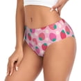 thumbnail image 2 of Bingfone Haear Strawberry for Women's Underwear Full Coverage Seamless Panties Soft Stretch Boxer Briefs-X-Small, 2 of 6