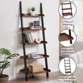 thumbnail image 4 of Convenience Concepts American Heritage 5-Shelf Ladder Bookcase, Barnwood/Black, 4 of 6