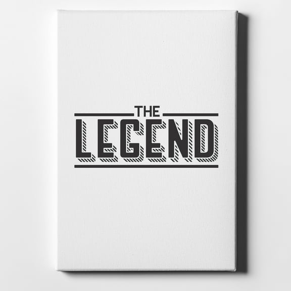 The Legend - 8" x 10" - Decorative Canvas Wall Art - White Edge - 5/8" Gallery Wrapped