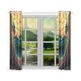 thumbnail image 3 of MYPOP Maple Of The Garden Shines With Gold Window Curtain Kitchen Curtain 26x39 inches (Two Piece), 3 of 3
