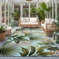 thumbnail image 2 of 8'x10' Area Rugs, Summer Tropical Indoor Outdoor Area Rug for Living Room Bedroom, Watercolor Botanical Palm Leaves Blue Washable Bathroom Rugs Kitchen Floor Carpet Mats Home Decor Aesthetic, 2 of 8