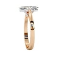 thumbnail image 3 of IGI Certified Lab Grown Diamond Engagement Ring | Center 10x5mm Marquise Cut Solitaire Wedding Promise Rings For Women In 18K Solid Rose Gold | F-G, VS-SI Quality (0.85 Ctw) Ring Size-9, 3 of 7